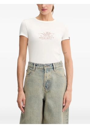 Miss Sixty print-detail T-shirt - White