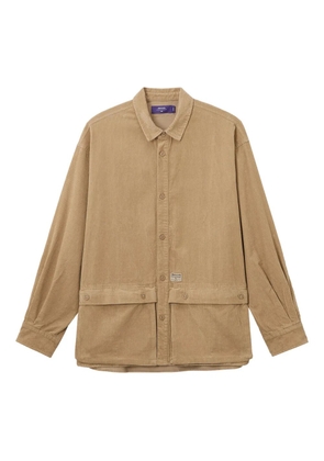 aftermaths corduroy double-pocket shirt jacket - Neutrals