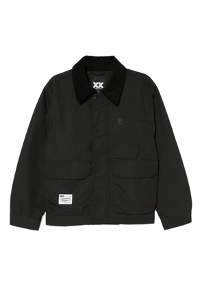 FINGERCROXX logo-embroidered jacket - Black