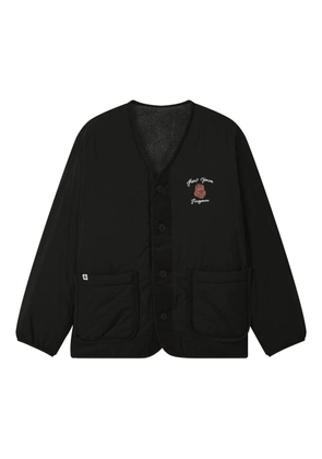FINGERCROXX quilted embroidered jacket - Black