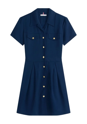 Tommy Hilfiger buttoned-pocketed mini dress - Blue