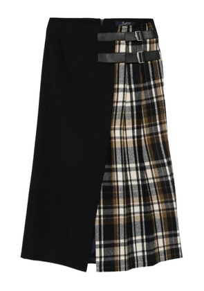 Seafarer pleated midi skirt - Black