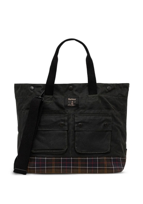 Barbour logo-patch tote bag - Black