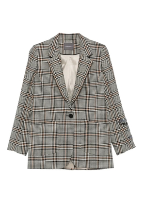Lorena Antoniazzi check-print blazer - White