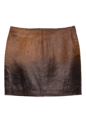 SAMSOE SAMSOE gradient-effect skirt - Brown