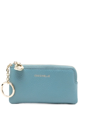 Coccinelle zip leather wallet - Blue