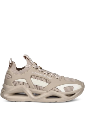 Ea7 Emporio Armani cut-out-effect sneakers - Neutrals