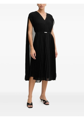 BOSS pleated cape dress - Black