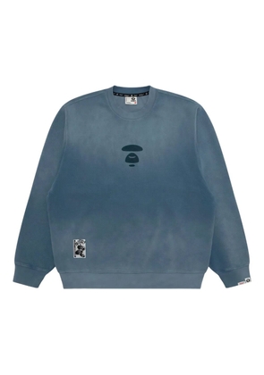 AAPE BY *A BATHING APE® logo-print sweatshirt - Blue