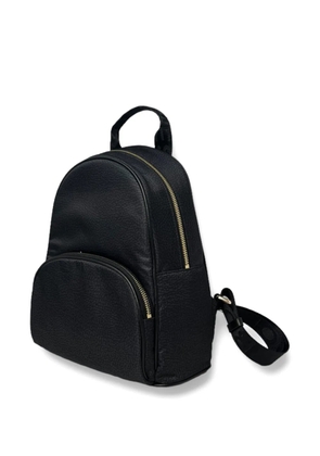 Borbonese medium zipped backpack - Black