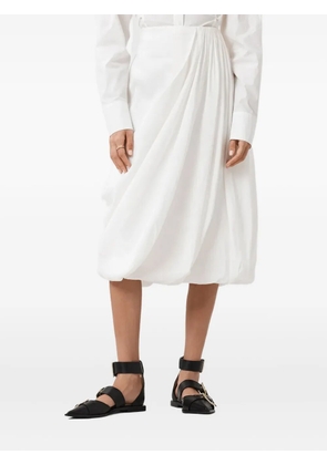 AllSaints Nia draped midi skirt - White