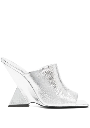 The Attico 105mm Cheope sandals - Silver