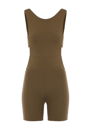 Live The Process Orbit cut-out playsuit - Brown