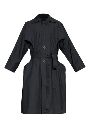 Homme Plissé Issey Miyake Cavity belted buttoned coat - Black