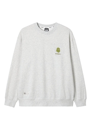 FINGERCROXX embroidered logo sweatshirt - Grey