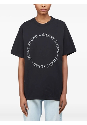 silent sound circular-logo T-shirt - Black