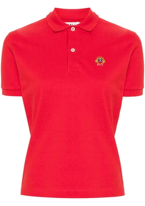 Bally logo-embroidered cotton polo top
