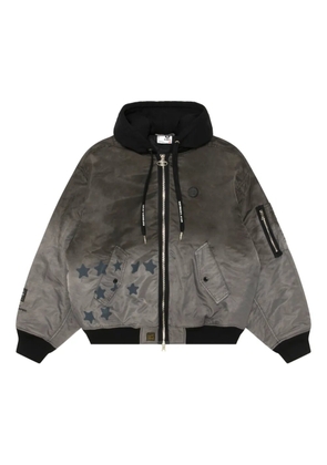 AAPE BY *A BATHING APE® star-motif hooded jacket - Grey