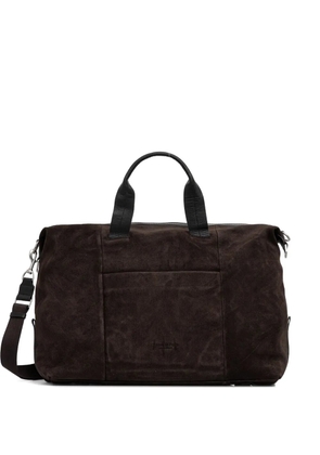 Marc O'Polo suede top-handle travel bag - Brown