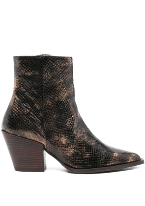 Pedro Miralles pointed leather ankle boots - Brown