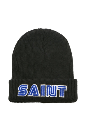 SAINT MXXXXXX x SEGA logo-embroidered beanie - Black