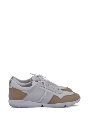 Tod's Vintage two-tone lace-up sneakers - White