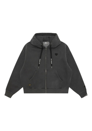 AAPE BY *A BATHING APE® ribbed-hem hoodie - Black