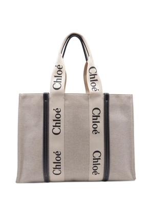 Chloé Vintage large Woody tote bag - Neutrals