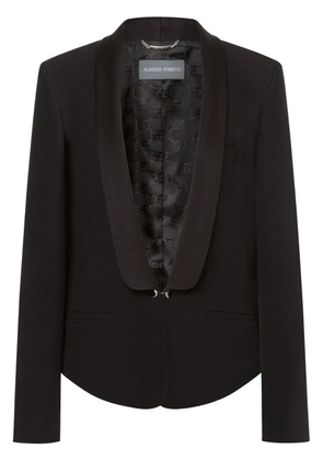 Alberta Ferretti Enver satin tuxedo jacket - Black