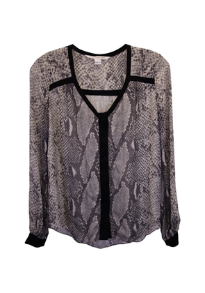 Diane Von Furstenberg Vintage snake-print blouse - Grey