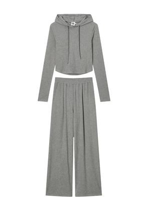 b+ab hooded ribbed tracksuit - Grey