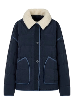 TOMBOY detachable-collar quilted puffer jacket - Blue