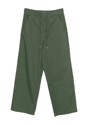 SPORT b. by agnès b. drawstring straight trousers - Green