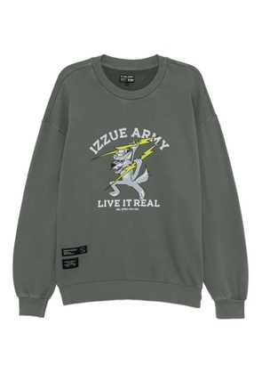 izzue graphic-print sweatshirt - Green