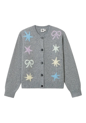 b+ab star-embellishment cardigan - Grey