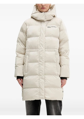 Karl Lagerfeld Jeans hooded-neckline puffer jacket - Neutrals