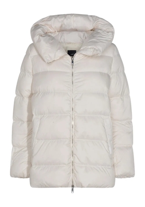 Add hooded puffer coat - Neutrals
