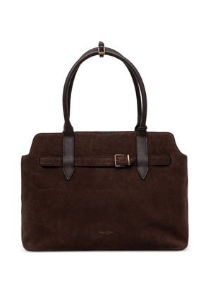 Marc O'Polo large buckle-strap tote bag - Brown