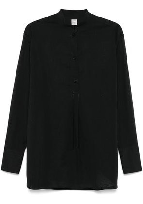 TOTEME stand-up collar blouse - Black