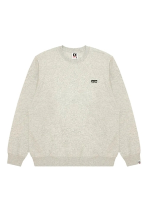 AAPE BY *A BATHING APE® embroidered-logo sweatshirt - Grey
