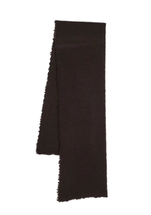 Faliero Sarti frayed virgin wool-cashmere scarf - Brown