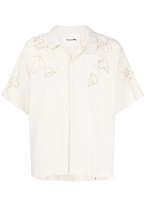 STORY mfg. graphic-print short-sleeved shirt - Yellow