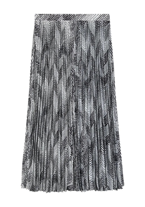 Ports 1961 chevron pleated midi skirt - Black