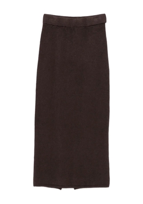 VICOLO ribbed skirt - Brown