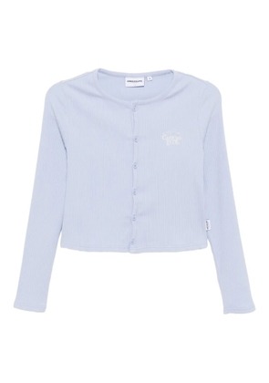 CHOCOOLATE logo-embroidered top - Blue