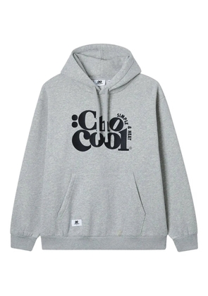 CHOCOOLATE logo-print hoodie - Grey