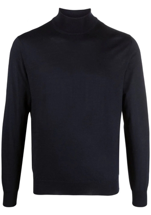 Corneliani roll-neck knit jumper - Blue