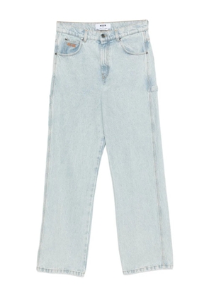 MSGM cotton straight jeans - Blue