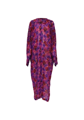 Dries Van Noten Pre-Owned abstract-print maxi dress - Purple