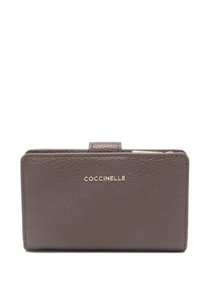 Coccinelle flap leather wallet - Brown